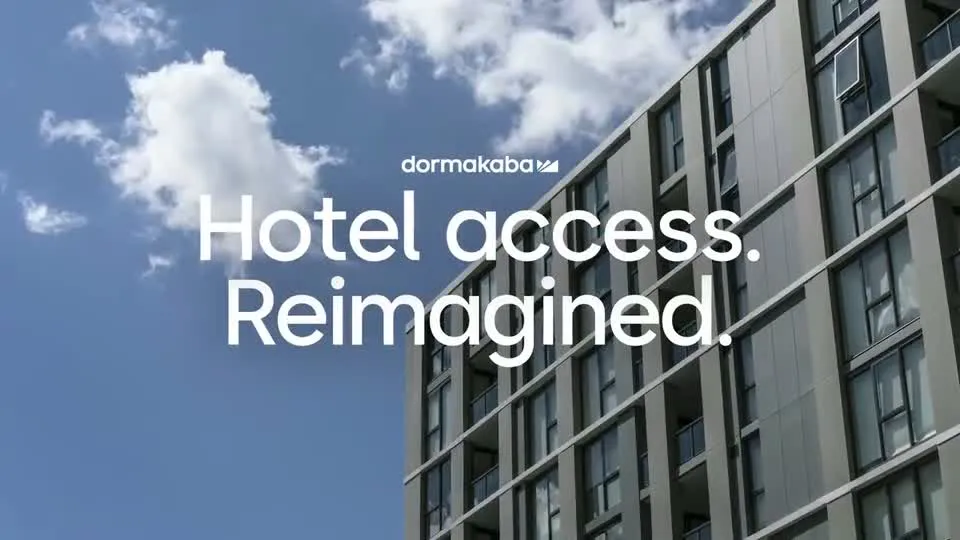 Still from the dormakaba hotel access explainer